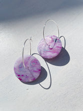 Load image into Gallery viewer, Purple marbled hoops #2
