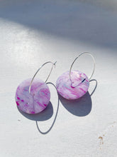 Load image into Gallery viewer, Purple marbled hoops #2
