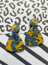 Load image into Gallery viewer, Marbled mustard dangles #3
